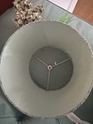 Blue & White Swirl Drum Lamp Shade - Fabric & Metal, Adult Home Decor — photo 2