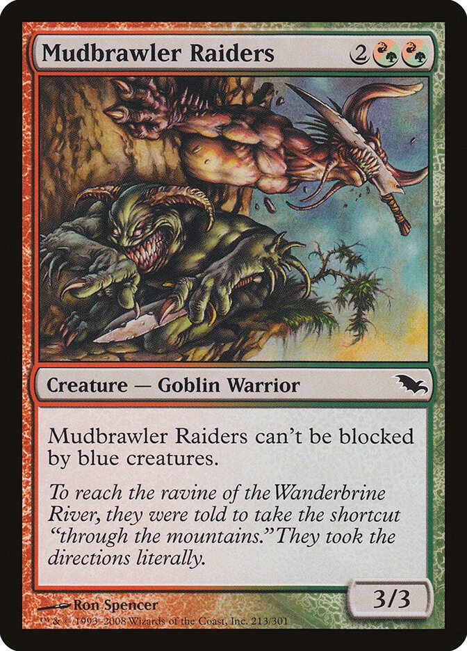 NM Mudbrawler Raiders, MTG, Shadowmoor, Magic the Gathering, 213 *BV