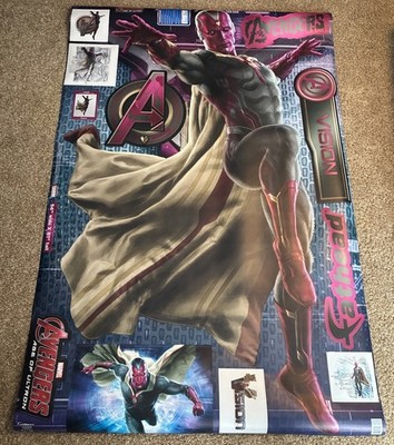 Fathead Avengers Marvel Comics Real Big Wall Decor Age Of Ultron Vision 81 x56 