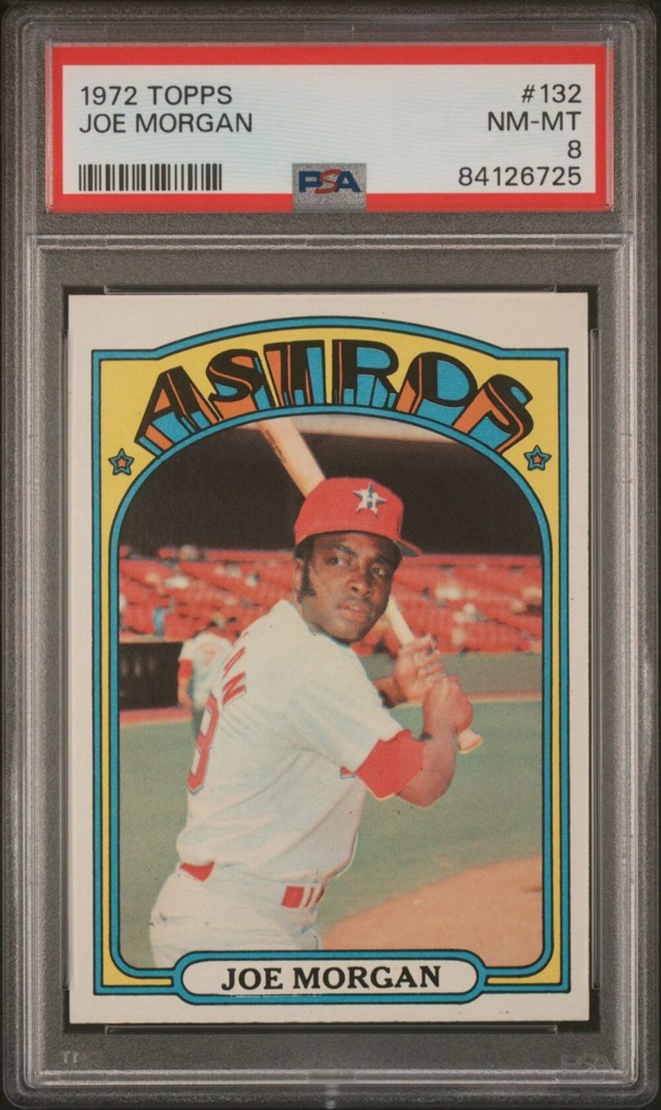 1972 Topps Baseball #132 - Joe Morgan - PSA 8 - NMMT