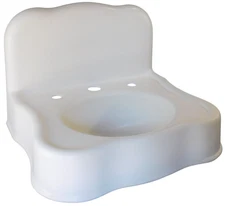 Antique Standard Works Large High-Back Wall-Mounted Porcelain Sink  ~ $0 Ship