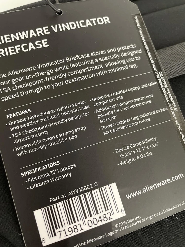 Maletín para computadora portátil para juegos Mobile Edge Vindicator 2.0 Foto 3 de 4