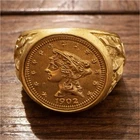 1902 Liberty Coin Ring – 18K Gold Plated