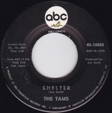 The Tams - Shelter / Get Away (Leave Me Alone) (45 RPM) (Very Good Plus (VG+)) -