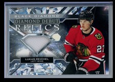 2022-23 Upper Deck Black Diamond Debut Relics Lukas Reichel Rookie #DD-LR