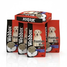 Webbox Premium Mixer Biscuit with Beef 2kg - Single or 4 Pack Bulk Buy Savings