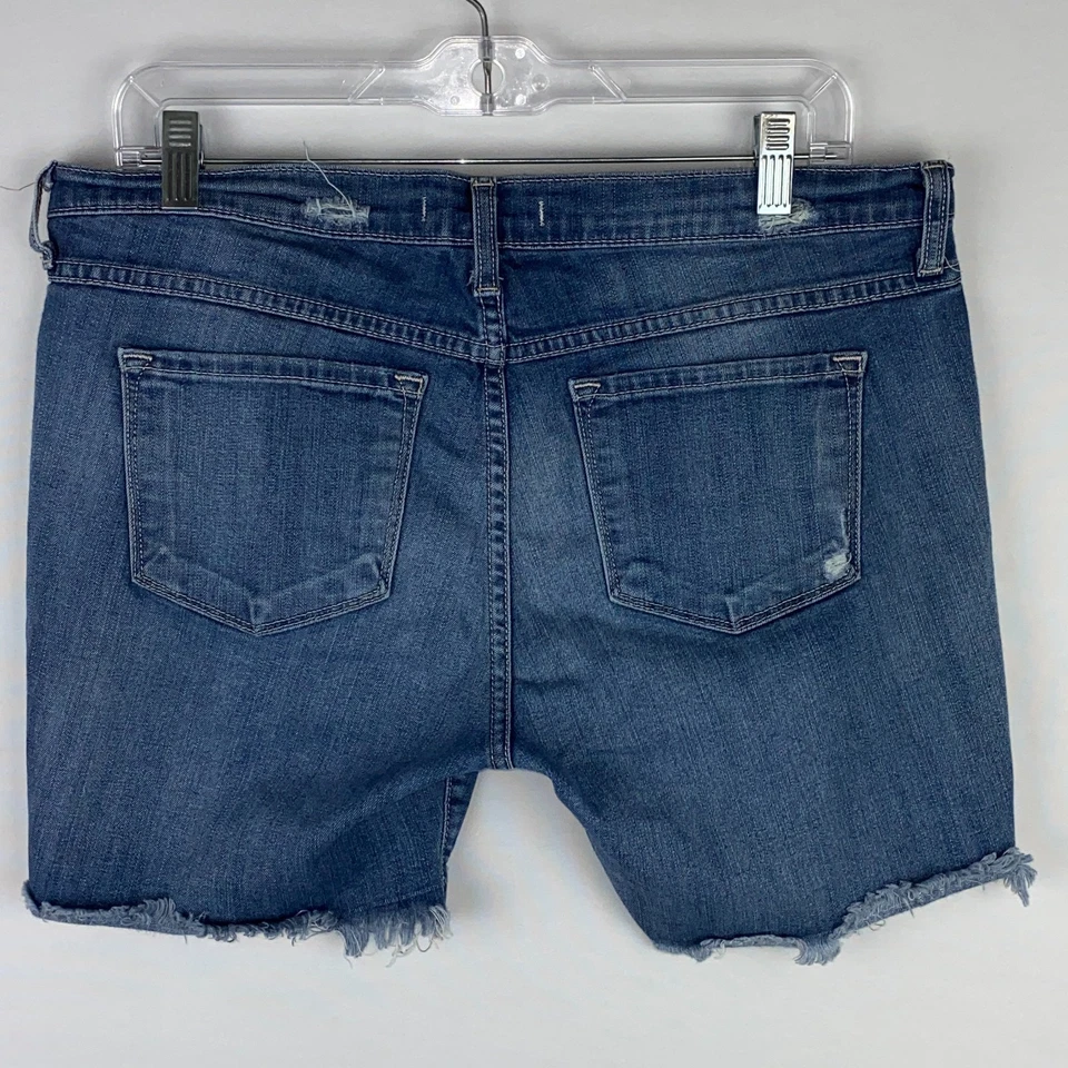 Shorts Flying Monkey denim Whiskered Destroyed Summer Walking Job 6 em costura interna 30 - Imagem 4 de 4