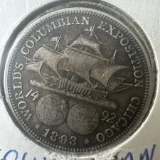 1893 Commemorative Half Dollar * 90% Silver *