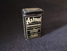 Alte Blechdose Astmol Asthmapulver Galenus