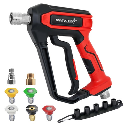 #ad High Pressure Washer 4000 PSI Max 5 Nozzles amp; Anti Kink Swivel 1 4” Quick... $35.11