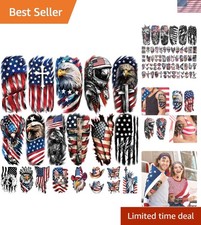 Celebrate Independence Day with 77 Sheets of Waterproof Patriotic Tattoos