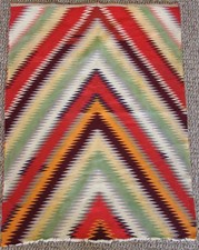 Vintage Navajo "Germantown" Eye-dazzler Weaving Remnant