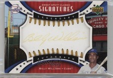 2007 Sweet Spot Classic Red Stitch Gold Ink 99/99 Billy Williams Auto HOF 02t4