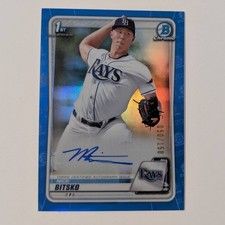 2020 Bowman Chrome Draft Picks Nick Bitsko Auto Blue Refractor /150 CDA-NB