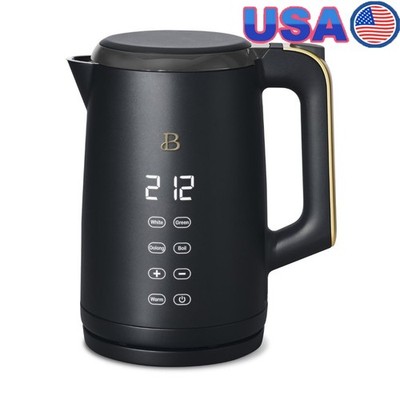 Programmable Kettle 1.7L 1500W Touch Display Auto Shut-Off 4 Tea Settings New