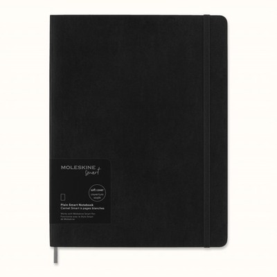 Moleskine Extra Large Softcover Plain Smart Notebook Black by Moleskine