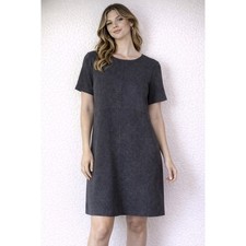ZARA Gray Short Sleeve Knit Dress Womens Casual Tunic