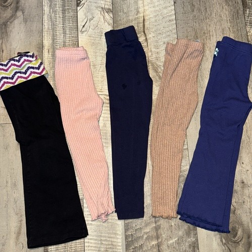 GIRL LEGGINGS LOT- size 4/5 - Picture 2 of 12