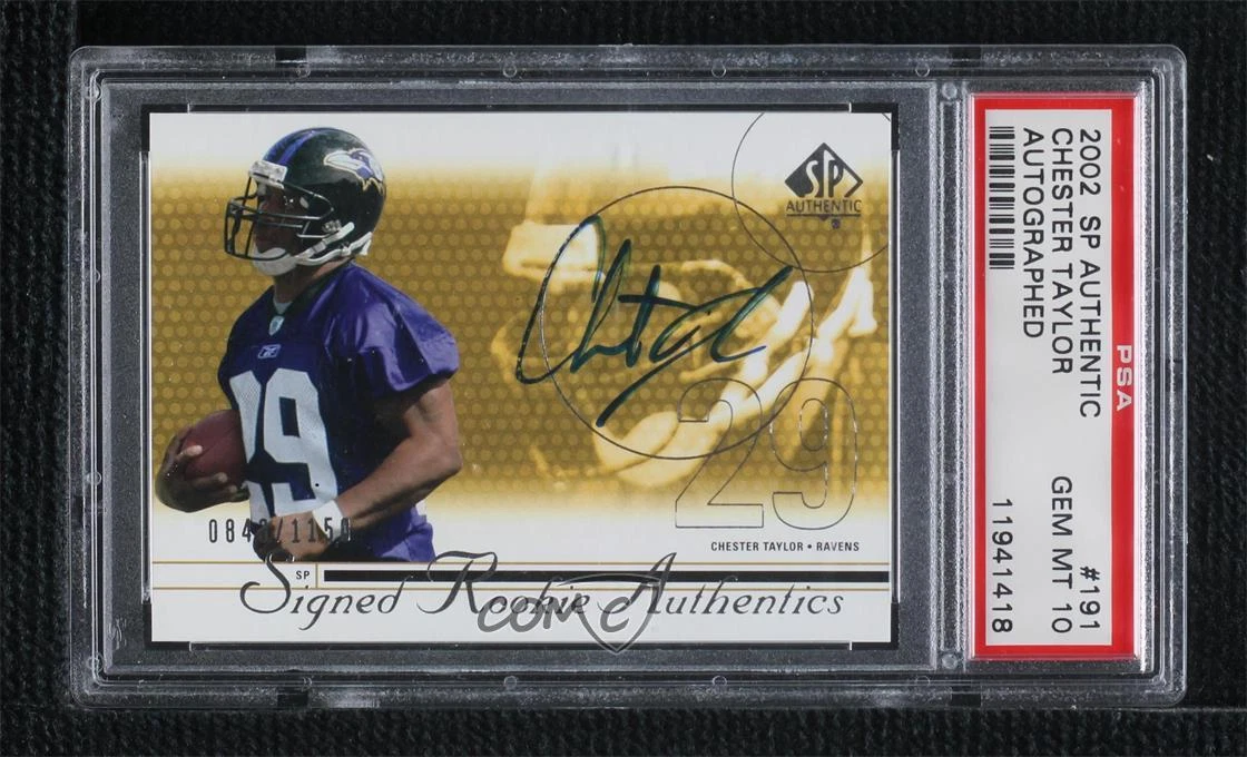 Chester Taylor SP Authentic #191 Autographed