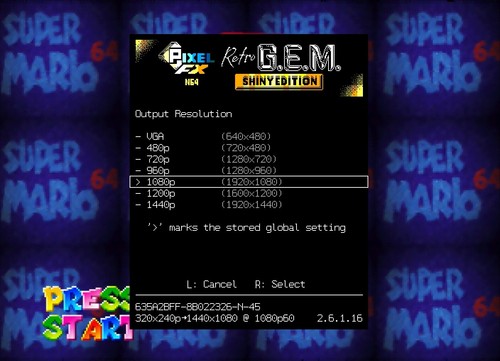 Nintendo 64 N64Digital HDMI Mod & Deblur PixelFX RetroGEM N64 PAL / NTSC transp. - Picture 12 of 12