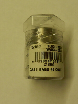 Dillon Precision Case Gage;  Stainless Steel;  For 45 Colt;  15167