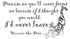Winnie The Pooh Wall Art Decal Quotes  Home Nursery Bedroom Sticker Decoration