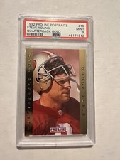1992 PRO LINE PORTRAITS QUARTERBACK GOLD #18 STEVE YOUNG PSA 9 49ERS **POP 4**