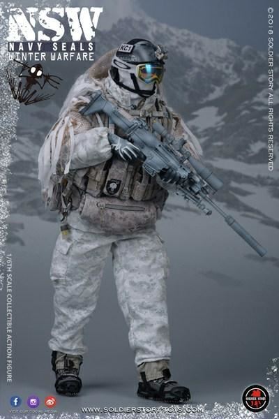No123/Navyseal 1/6 スケール US Special forces - Navy Seals fighter in winter suit:1/6
