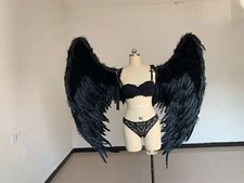 Raven Crow Wings From Goose Feathers Handmade Cosplay Photography Costume