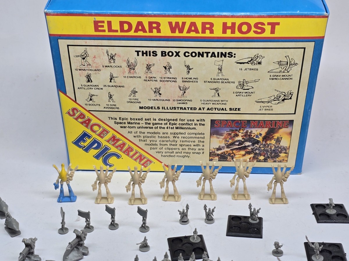 Warhammer Space Marine Epic Eldar War Host And Extras. Unpainted