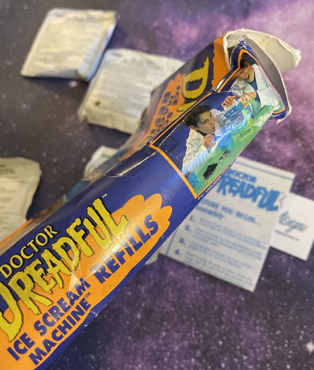 Vtg Tyco 1995 Doctor Dreadful Ice Scream Machine Refills