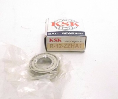 KSK R-12-ZZHA1 Single Row Bearing - Double Shield - Case Hardened - PPD Shipping