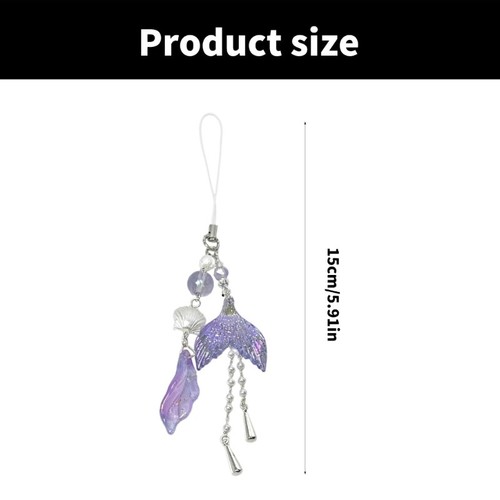 Elegant Mermaids Tail Phone Chain with Stylish Pearls for Trendy Women Ladies - Zdjęcie 8 z 8