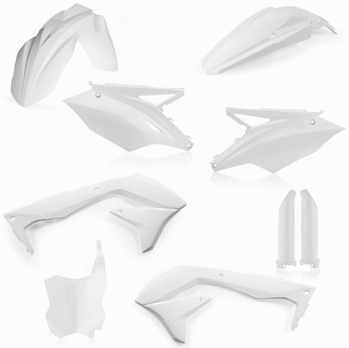 Acerbis Full Plastics Kit White fits Kawasaki KX450F 2016-2017