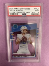 2020 Chronicles Justin Herbert #RRJH RC Rookie-CLEARLY DONRUSS PSA 9 MINT (CT1)