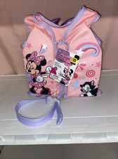 Toddler Disney Minnie  Friends 20" Fabric Swim Vest Sz S/M max 40Lbs New
