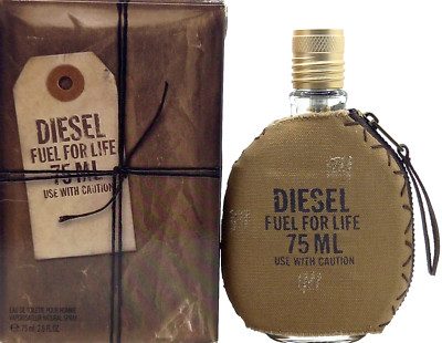 DIESEL FUEL FOR LIFE POUR HOMME EAU DE TOILETTE SPRAY FOR MEN 2.5 Oz / 75 ml