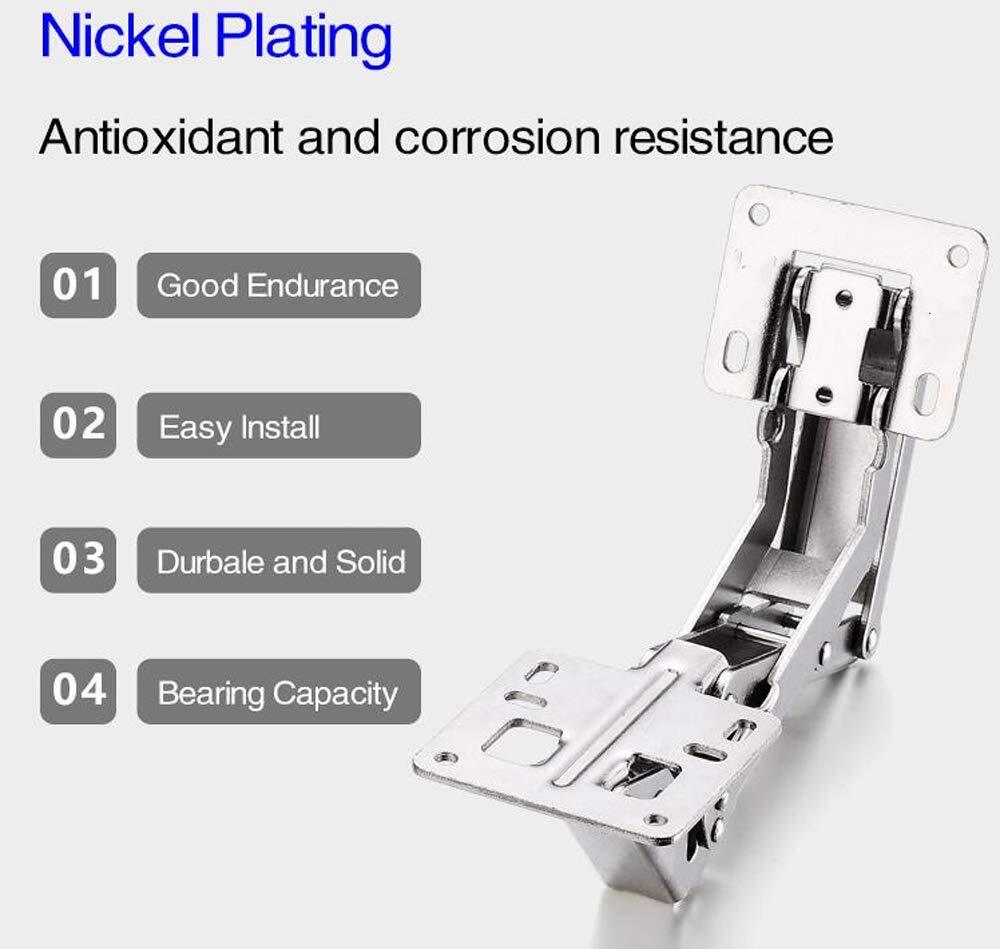 GeRRiT Hydraulik-Scharnier 175° - Soft-Close Für Schranktüren | Rostfreier Eisenpuffer