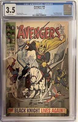 Avengers #48 (1968) 1st Dane Whitman as The Black Knight CGC 3.5