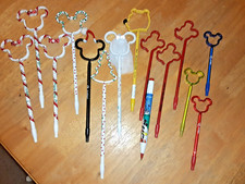 Disney Pen Assortment 6 Christmas Mickey, Minnie and Tree, 1 Pooh, USA ASIS 15