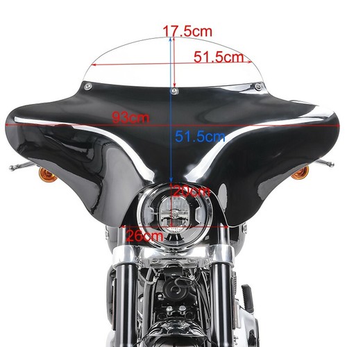 Batwing MD8 Verkleidung für Yamaha XVS 1100 / 650 A Drag Star Classic - Bild 6 von 8