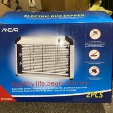 2 Pack Electric Bug Zapper,ANEAR Insect Killer with 20W 2400V Power Grid Mosq...