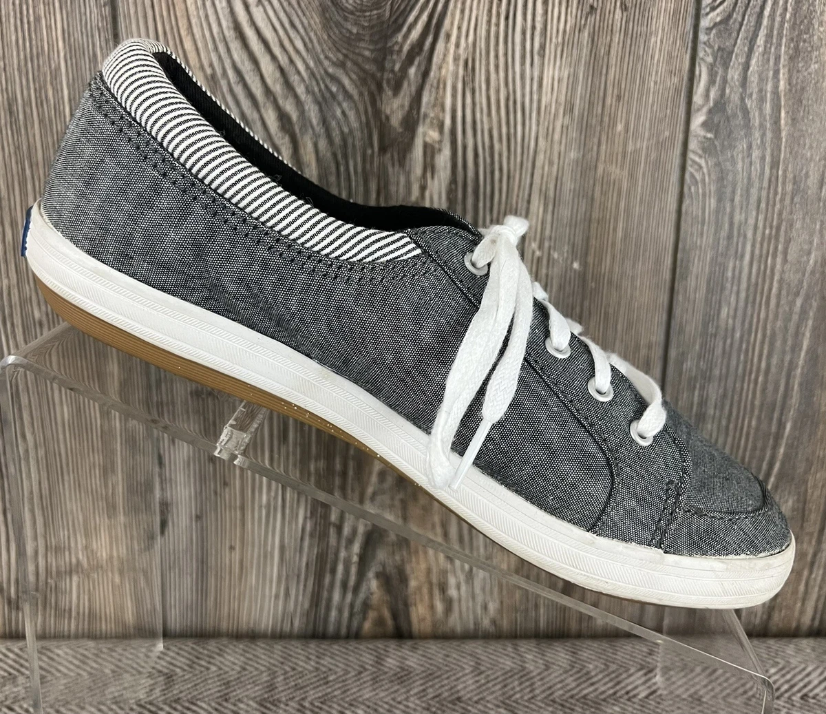 Keds Sneakers Shoes Women s Size 6.5 Heather Grey Lace Tie Style WF63020