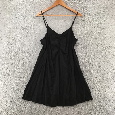 spaghetti strap mini dress black Shiny Backless Spaghetti Straps Mini Dress – GTHIC main image 1
