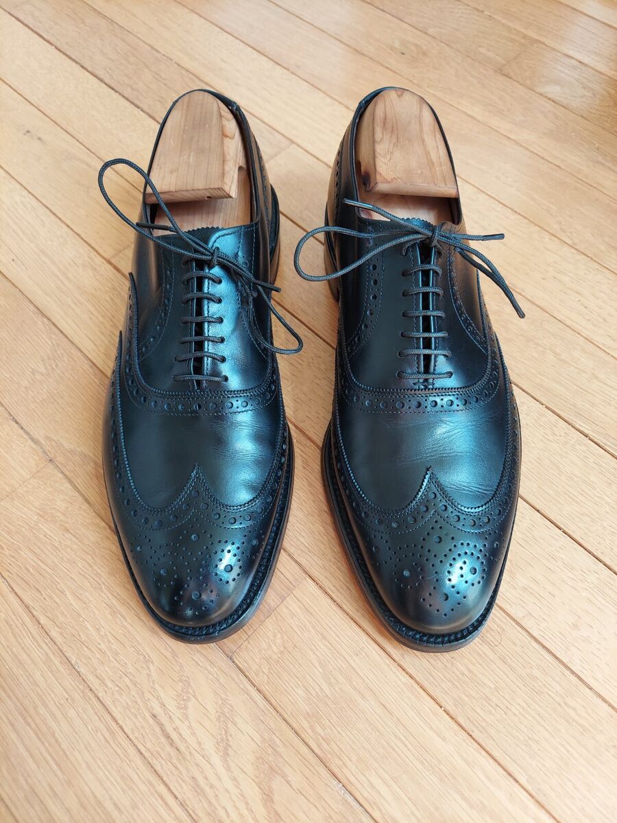 Vintage 1988 Allen Edmonds Boulevard 6305 Black Calf Wingtip Vintage 1988 Allen Edmonds Boulevard 6305 Black Calf Wingtip