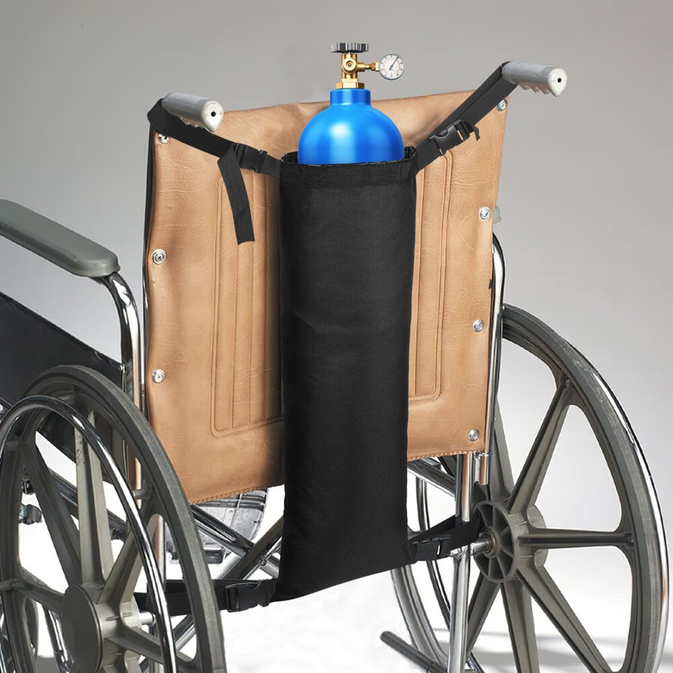 Oxygen Bag for Wheelchair Cylinder Pannier Storage Buggy Travel
