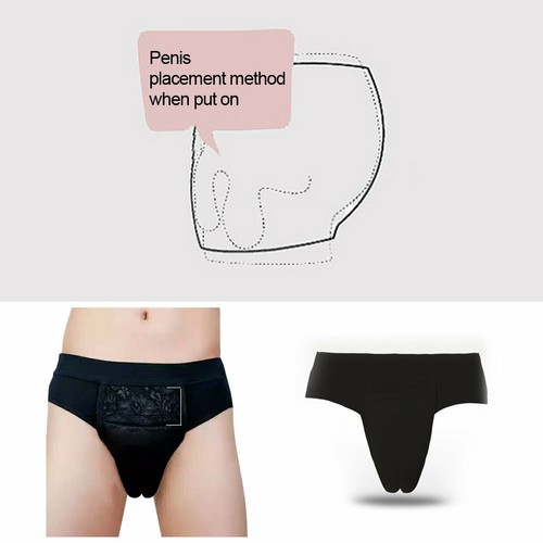 Men's Hiding Gaff Soft Cotton Shaper Breifs For Crossdressing Transgender Cross - Imagen 6 de 50