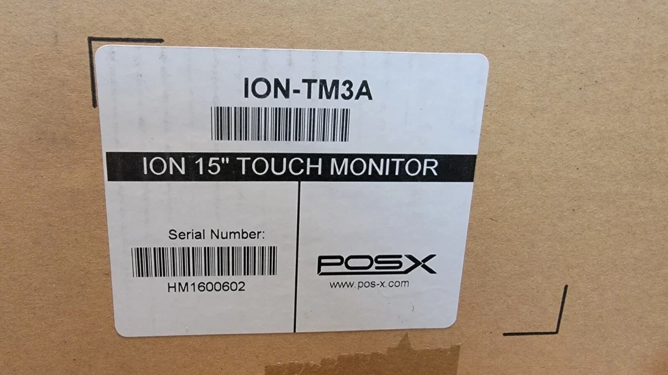 NEW GENUINE POSX ION-TM3A Touchscreen Monitor 15" See Photo's - Image 2 of 3