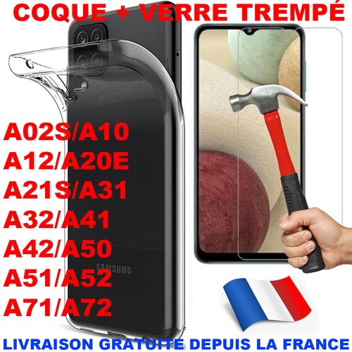 Protection Verre Trempé+Coque pour Samsung A02s A20e A21s A31 A32 A41 A42 A51 - Photo 12/16