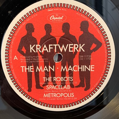 KRAFTWERK The Man Machine 1978 Original LP VINYL Original Capitol
